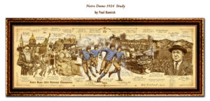 Giclee Print in Frame Notre Dame 1924 National Champions