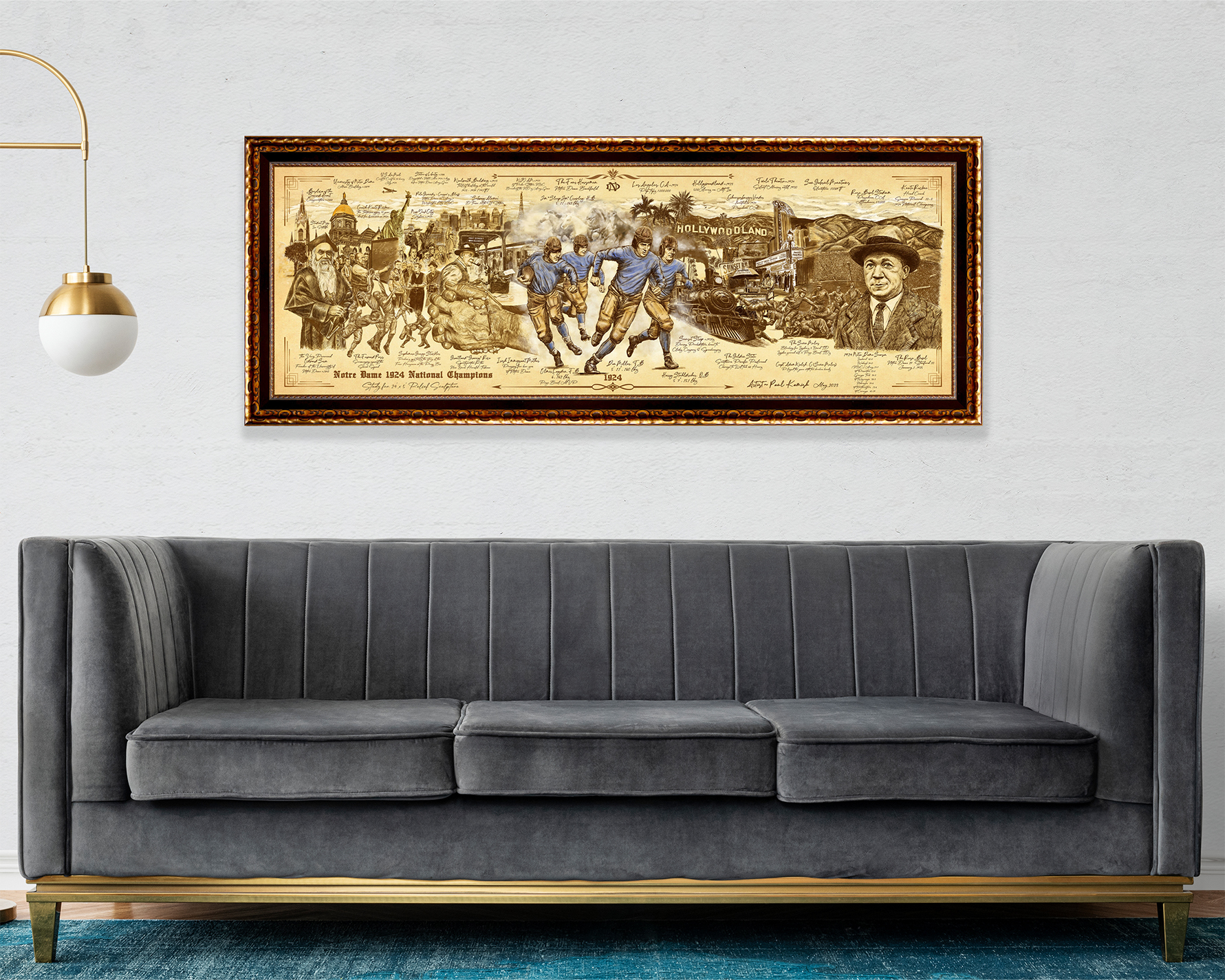 Study for the Notre Dame 1924 National Champions Sculpture