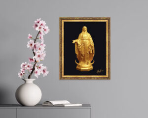Our Mother Giclée Canvas Print in Gold Frame