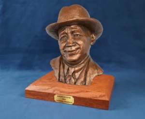 Knute Rockne with Fedora Bronze Sculpture