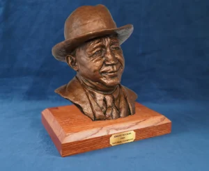 Knute Rockne with Fedora Bronze Sculpture
