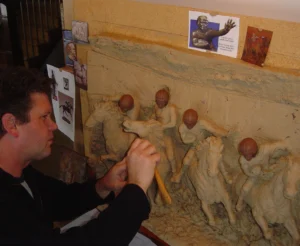 Four Horsemen Relief Sculpture Lost-Wax Bronze (Original Gallery-Size)